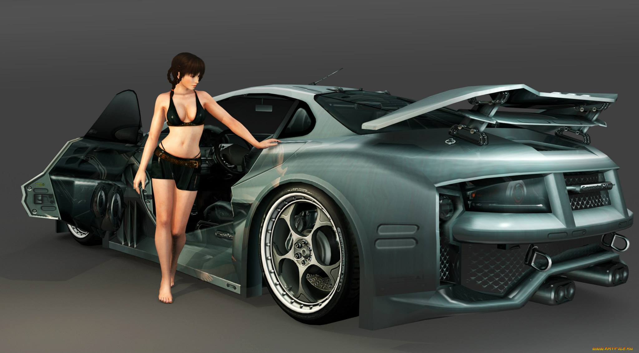 , 3d car&girl, , , , 